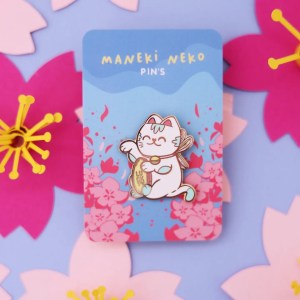 Pin Winkekatze von Poulette Magique